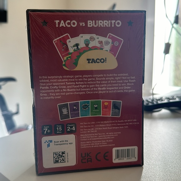 Taco vs Burrito Card Game - Picture 2 of 3